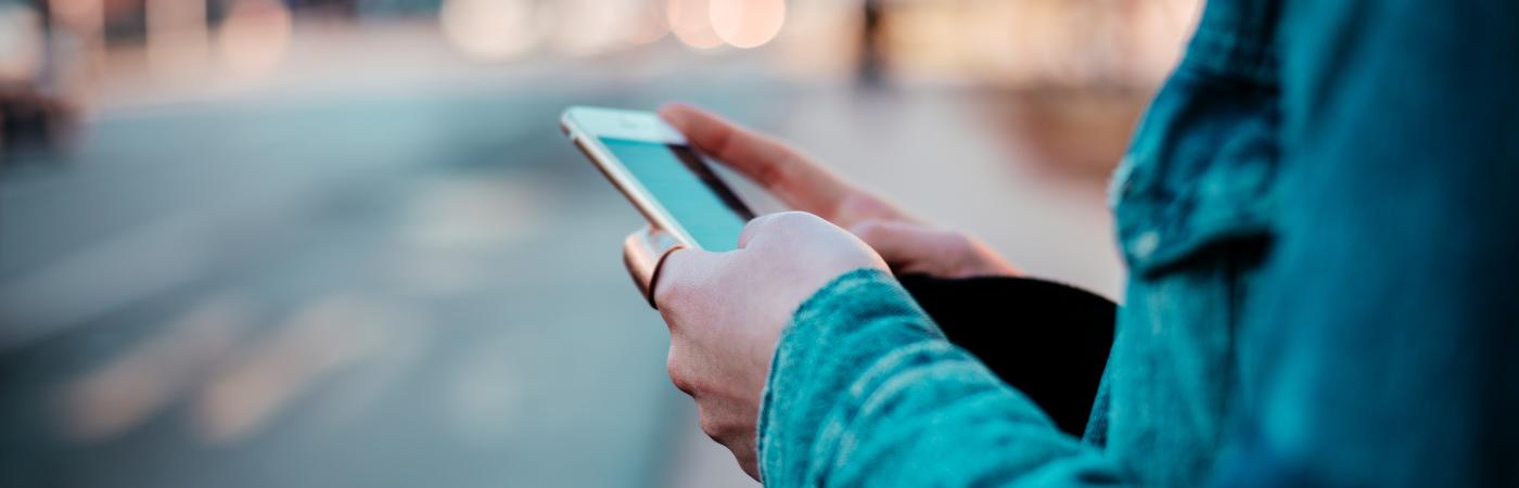 person holding cell phone