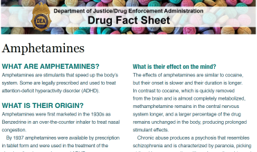 Drug fact sheets