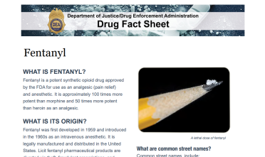 Fentanyl drug fact sheet