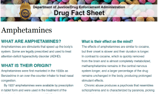 Drug fact sheets