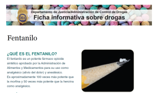 Drug Fact Sheets Spanish